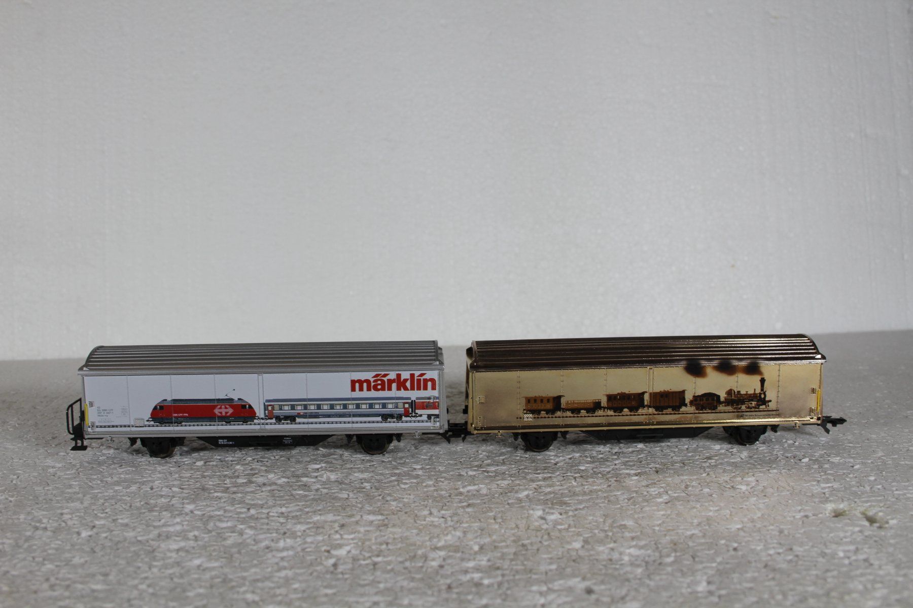 Märklin Modellini di ferrovie: Märklin SBB 2 Güterwagen – Usato da Triesen venduto da cor_62ts 3
