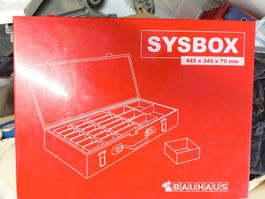 Sortimentskasten Bauhaus Metall rot