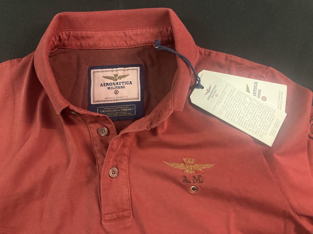 Aeronautica Militare Magliette Polo: Aeronautica militare polo – Nuovo e nell'imballaggio originale da Märstetten venduto da Shirt74 1