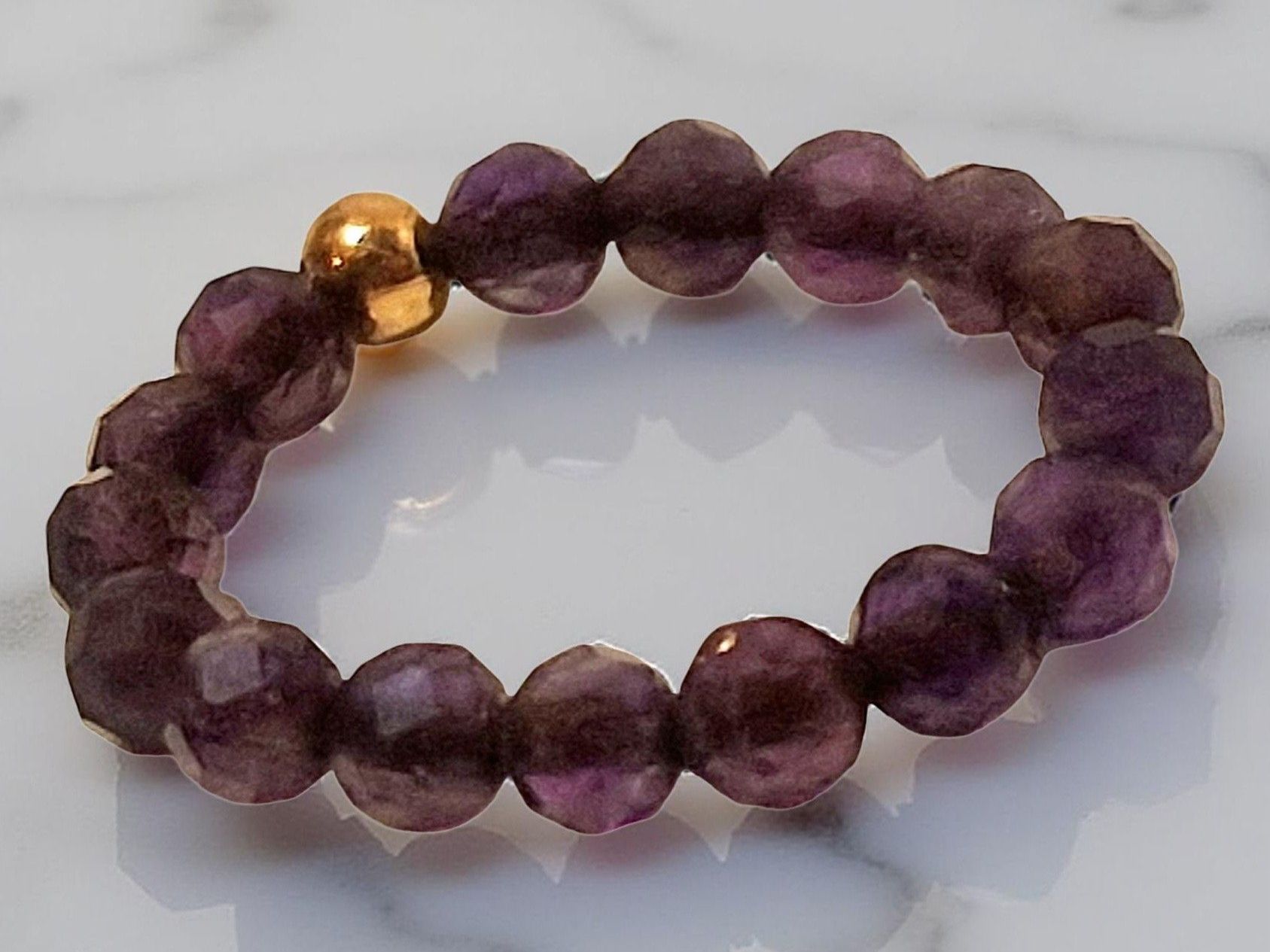 Anelli: Funkelring Amethyst, Ringgrösse 43,5 - 45. – Nuovo e nell'imballaggio originale da Aarau venduto da Schmuckhoehle_MD