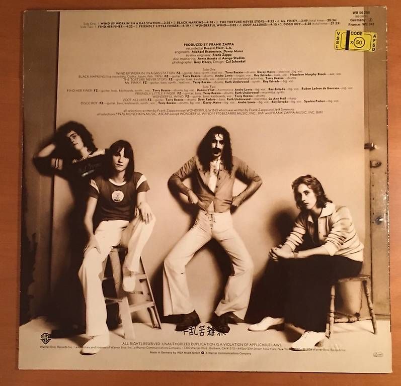 Dischi in vinile: LP Zoot allures - Frank Zappa – Usato da Viganello venduto da 597_k72f 1