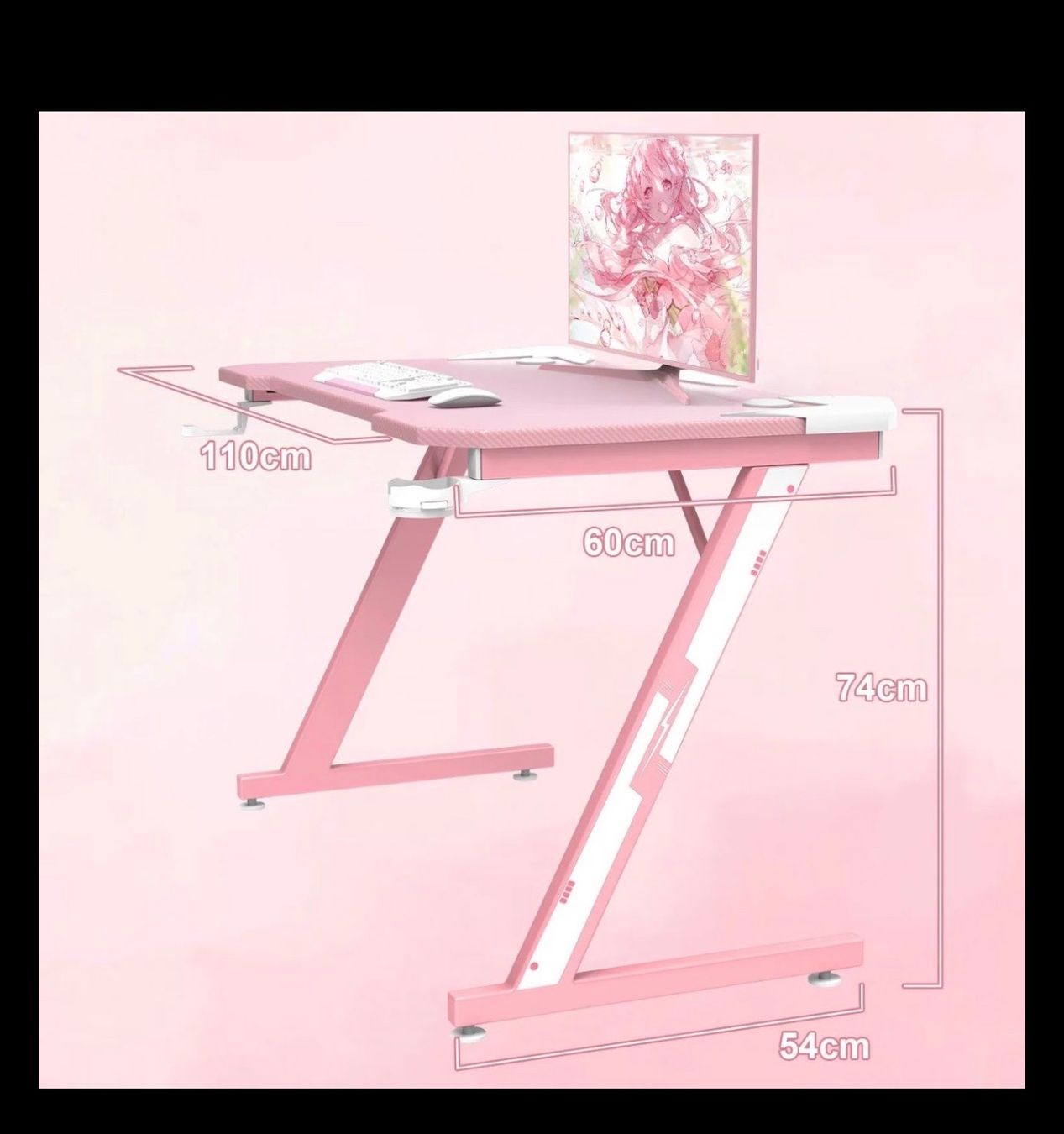 Schreibtische: Bureau gaming rose – Gebraucht aus Châtelaine von sof_zlw7 5