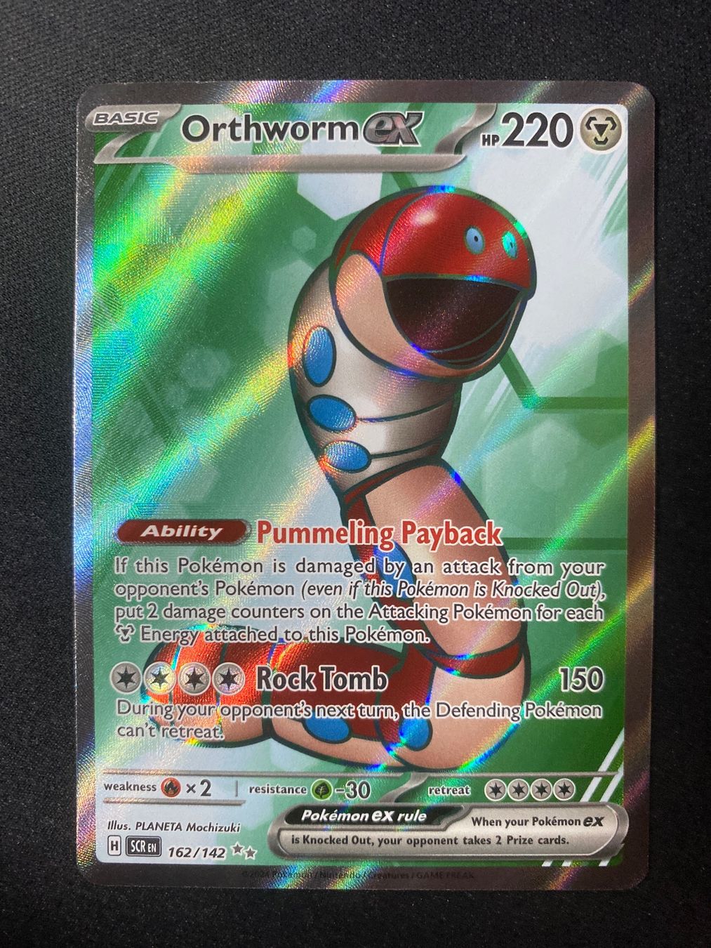 Pokémon Sammelbilder & Trading cards: Orthworm ex 162 - Schlurm ex - Stellar Crown - EN – Neu (gemäss Beschreibung) aus Hausen AG von Shrade