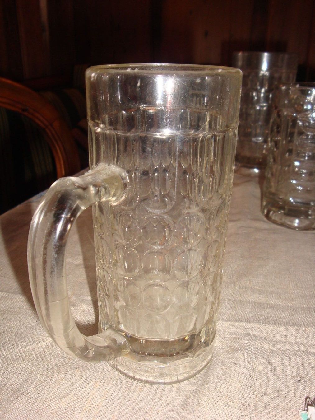Gläser: 4 alte Bierhumpen aus Glas – Gebraucht aus häusernmoos von buc_8ftk 2