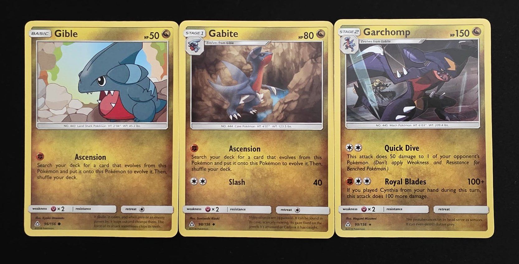 Pokémon Carte collezionabili: Gible, Gabite & Garchomp Set - Pokemon TCG – Usato da Zürich venduto da Zetto