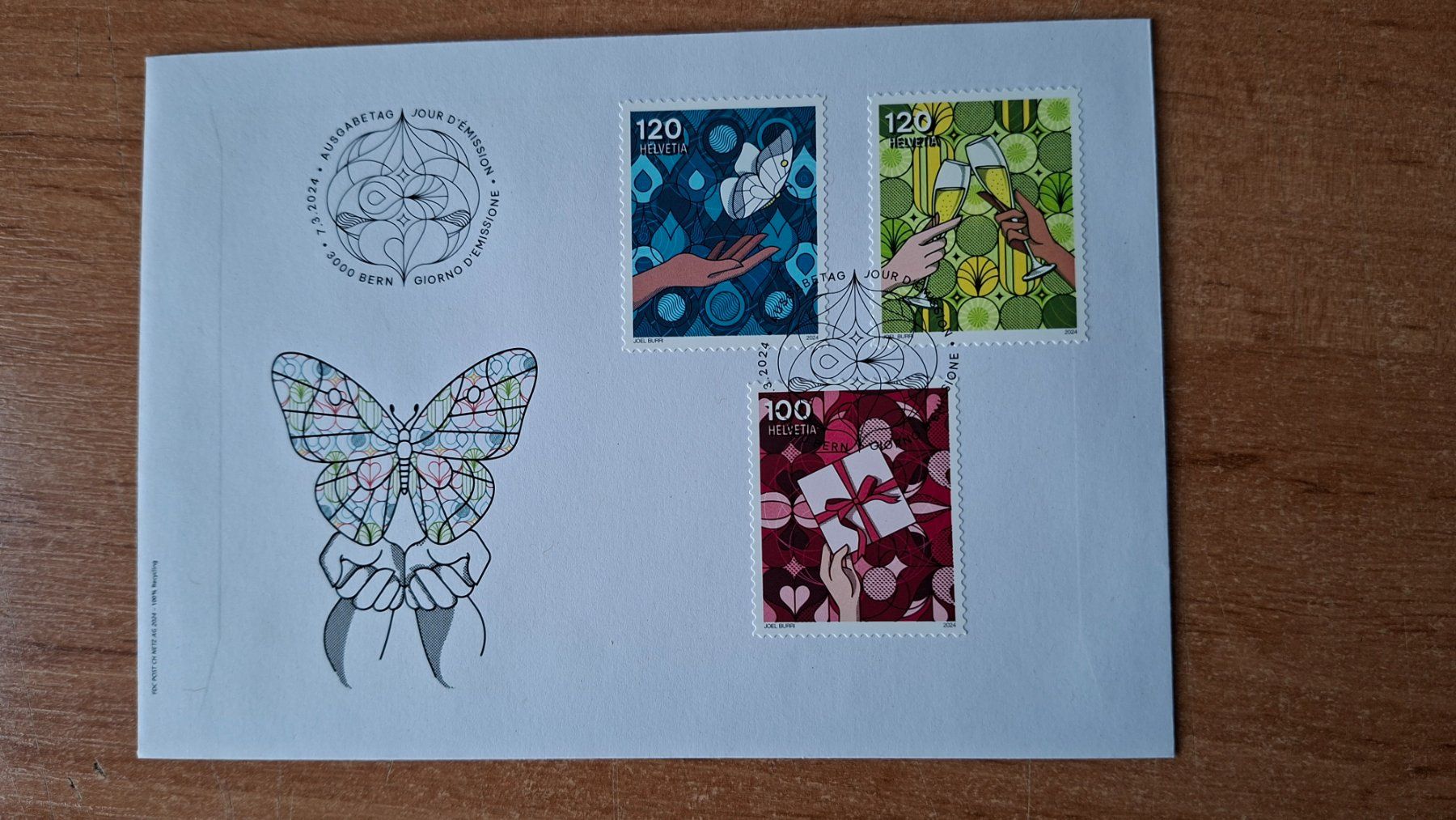 Tutti i francobolli: M1998 - FDC Occasions spéciales 2024 – Usato da Trélex venduto da Phil_Albert