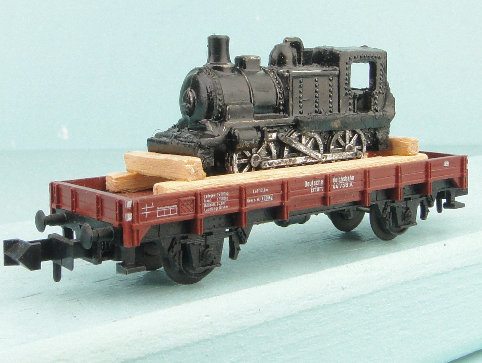 Trix Modellini di ferrovie: Trix Spur N Lokomotive Transporter – Usato da Bülach venduto da Albitrain