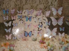 Shabby Chic Schmetterling Sticker Kleber