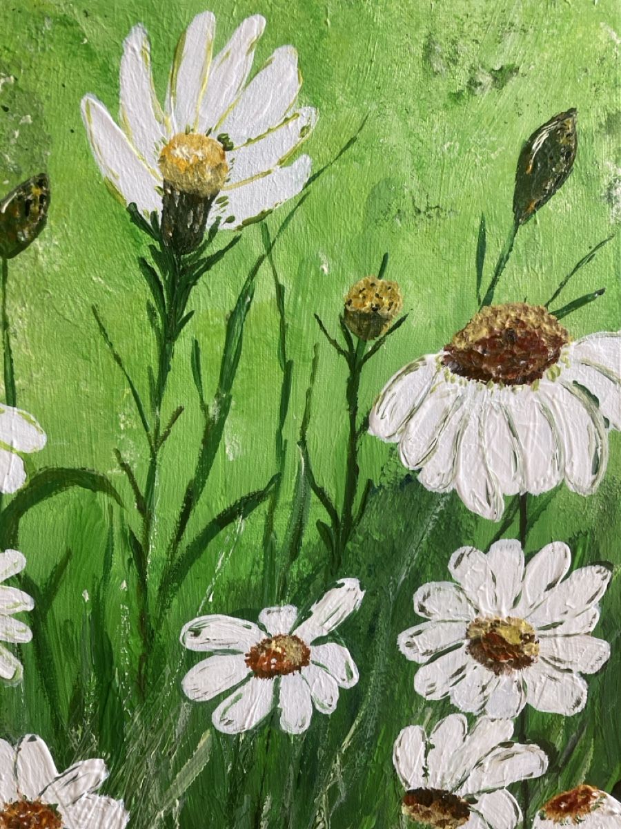 Gemälde: Acrylbild Margeriten  – Neu (gemäss Beschreibung) aus Winkel von soblu01012 3