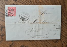 Brief der Basler Handelsbank an Albert Höchlin Zell 1881