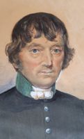 Meisterliches Tempera Gemälde Portrait Monogramm L.N. 1839