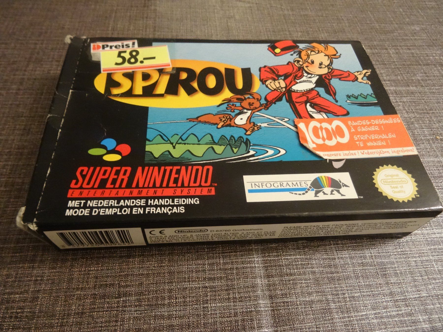 Nintendo Jeux: Spirou  mit OVP SCHACHTEL – D'occasion à Olten par Disc-Ausverkauf