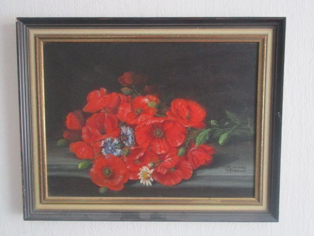 Gemälde: Giachino Marcello 1877-1929 Ital Schule - Mohnblumen – Gebraucht aus Luzern von Horoskop1