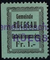 1 Fr. Fiskalmarke der Gemeinde RÜEGSAU