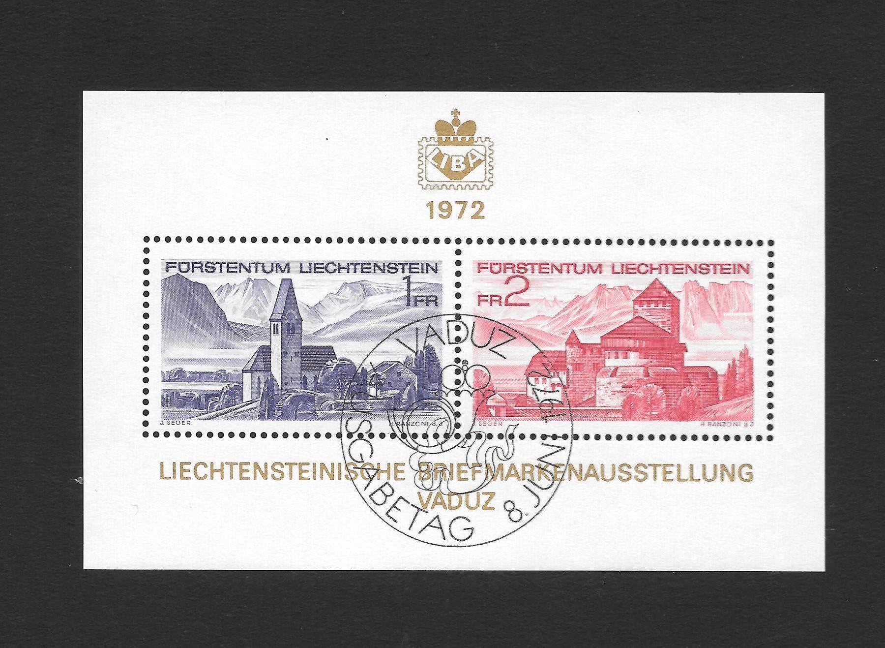 Tutti i francobolli: Liechtenstein Block 503 Liba 72 ET 8.6.1972 – Nuovo (secondo la descrizione) da Olten venduto da clotaldi
