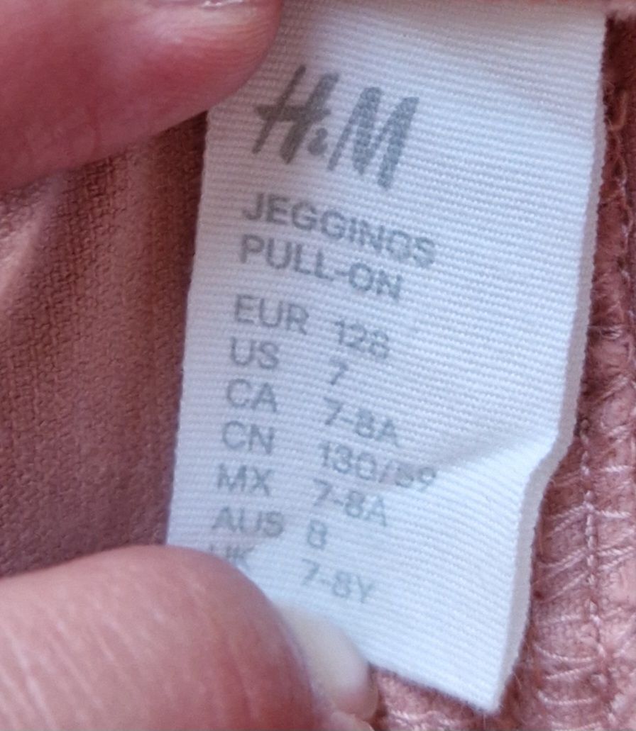 H&M Pantaloni: Rosa Jeggings Gr. 128, H&M – Usato da Benken SG venduto da EgMoJo 1