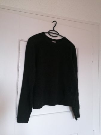 Naturaline Pullover anthrazit 100% Merino Wolle XS