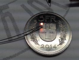 LED SMD 0805 orange, verkabelt, 1Stk