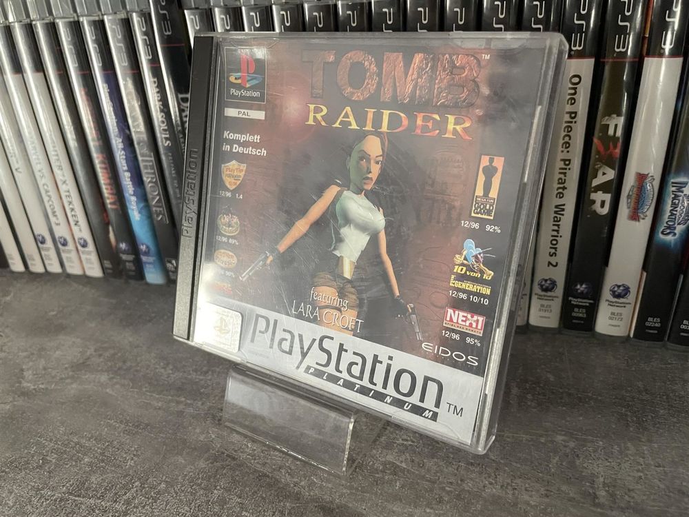 Tomb Raider PS1 - Complet Boîtier Livret, Version PAL FR, Bon état