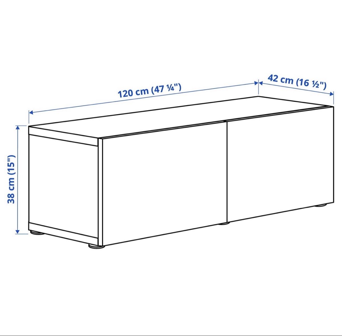 Ikea Mobili TV: Lowboard Sideboard weiss Ikea Besta – Usato da St. Gallen venduto da kev_6dm5 2