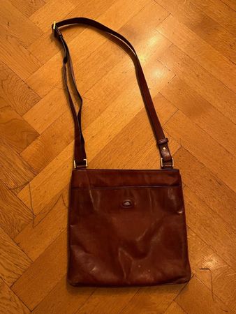 Leather shoulder bag /Umhängetasche  - The Bridge