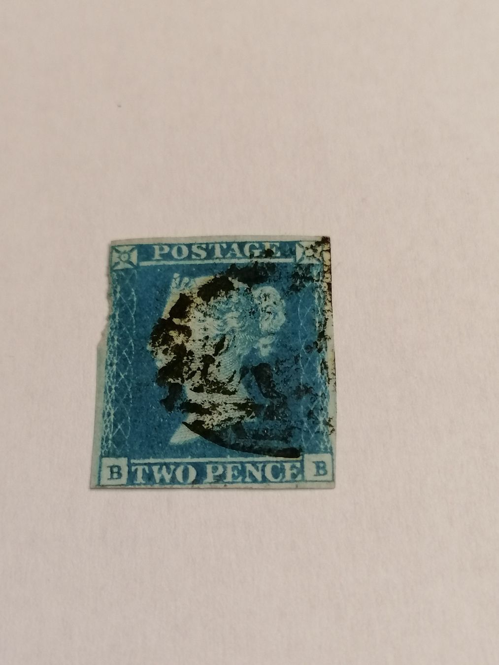 Tous les timbres: Two pence blue 1841, Platte 4  – D'occasion à Happerswil par tschergi