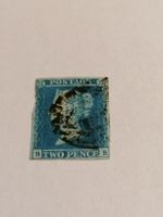 Two pence blue 1841, Platte 4 