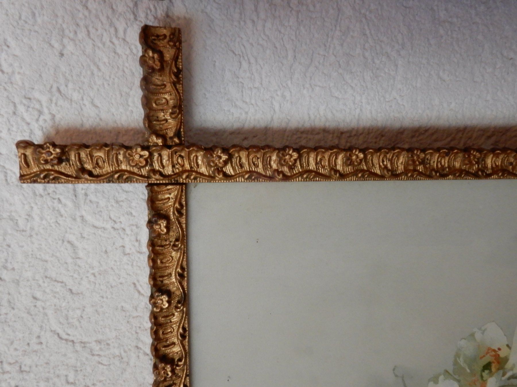 Bilderrahmen: 2 Holz - Stabrahmen mit Vergoldung – Gebraucht aus Senèdes von Mutzli52 6