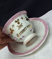 Versand möglich! Antike, persönliche Tasse, zur Erinnerung