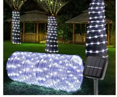 NEUE Solar Lichterkette kaltweiss 22m - 200 Led - 226003