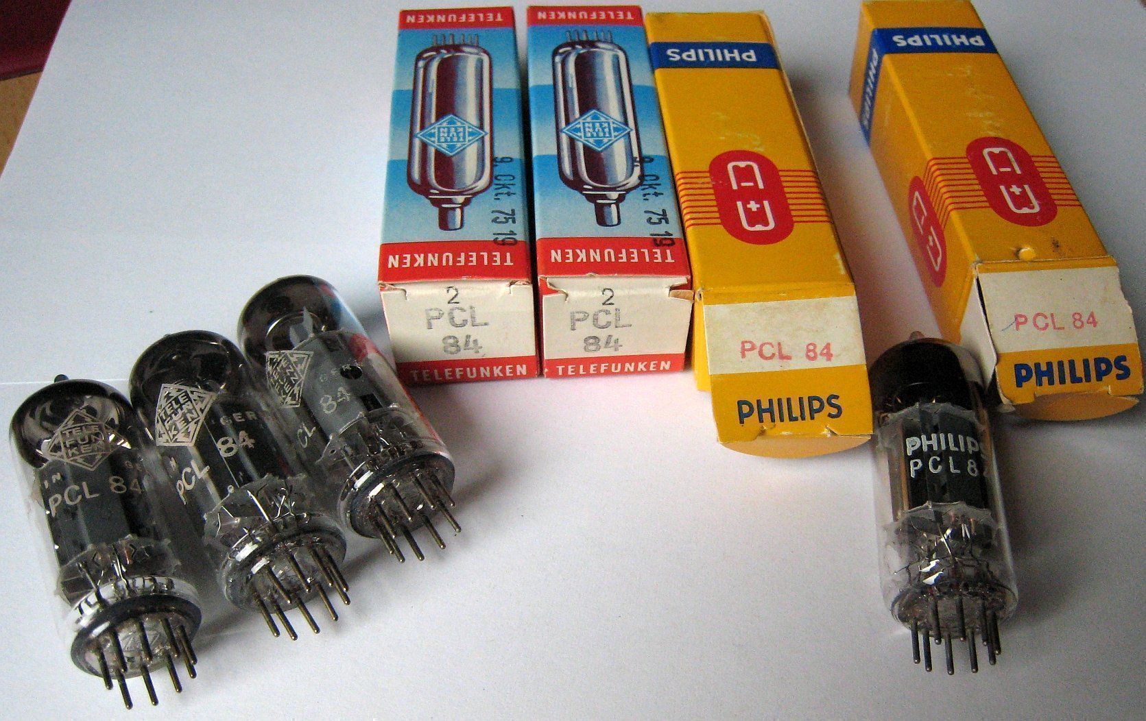 Philips Componenti elettronici: 4 Röhren PCL 84, Telefunken & Philips – Nuovo (secondo la descrizione) da Biel/Bienne venduto da Oldradio