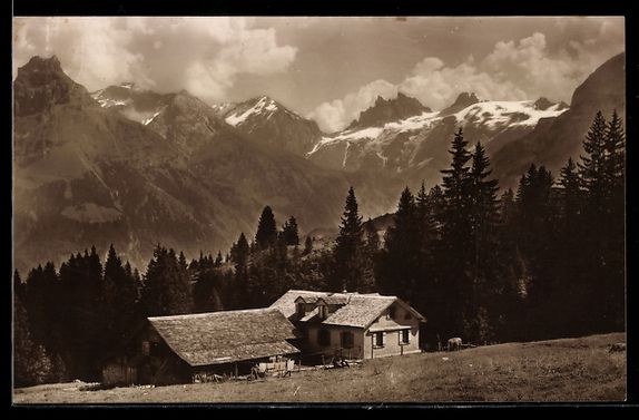 Ansichtskarten: Engelberg, Arnialp mit Hahnen, Schlössb – Gebraucht aus Berlin von bartko-reher