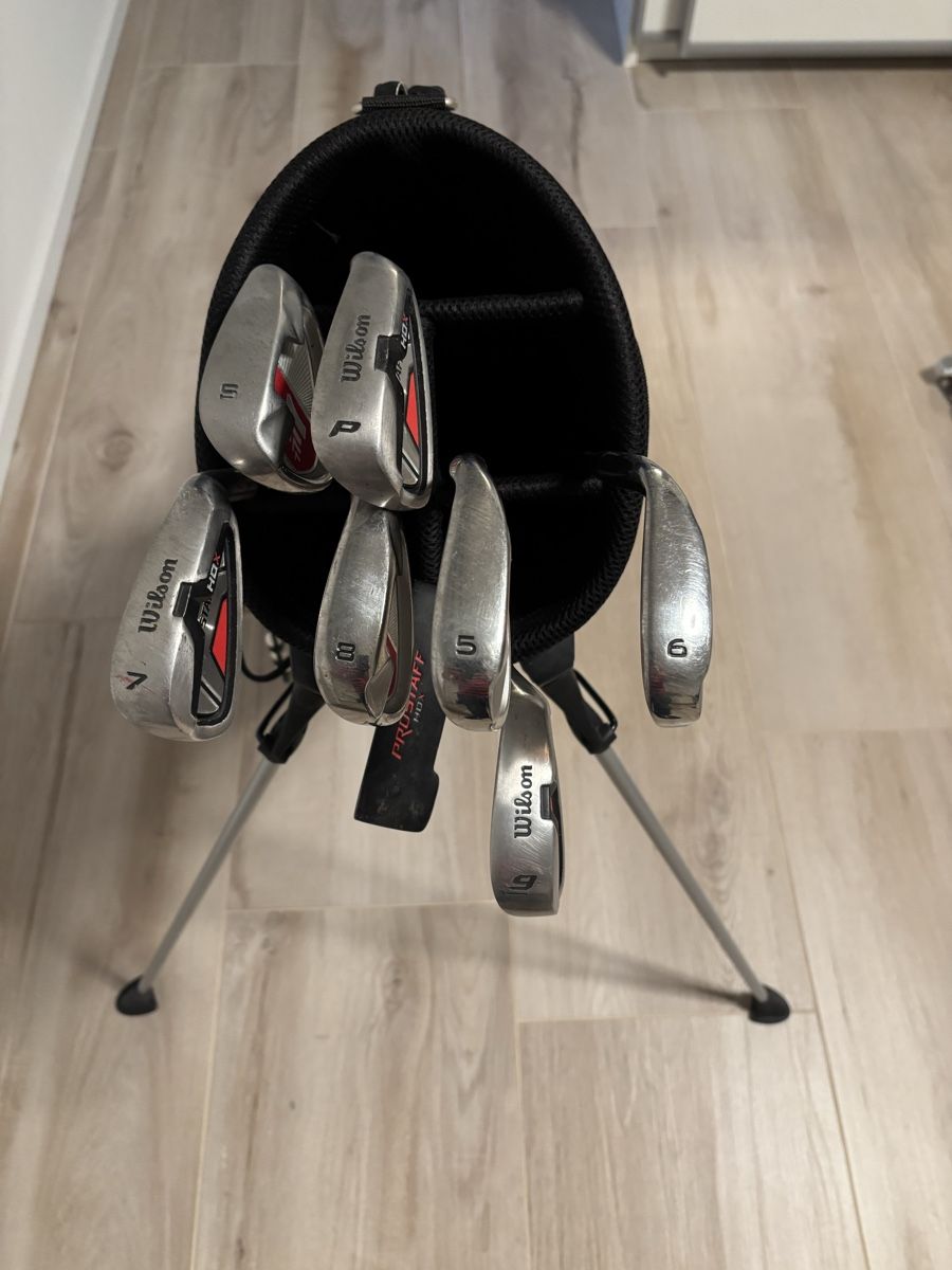 Wilson Mazze & Set: Wilson Pro Staff Golfschläger-Set mit Bag – Usato da Dottikon venduto da Guido240 2