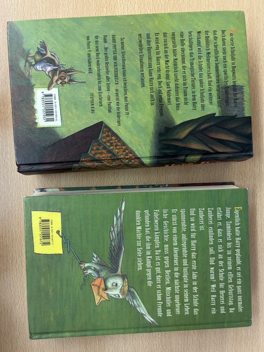 Bücher: Harry Potter Band 1&4 – Gebraucht aus Wiesendangen von eli_7q2p 1