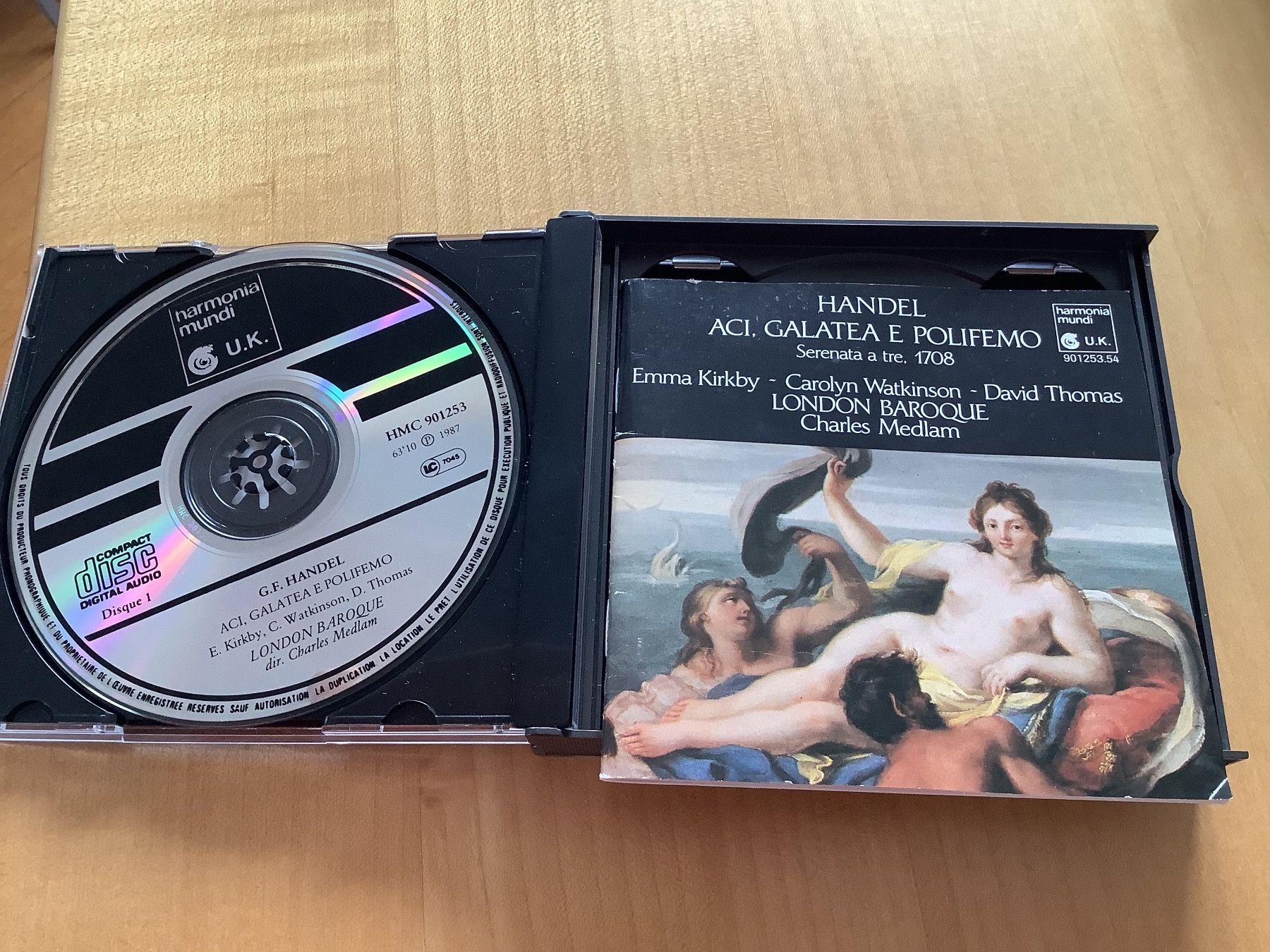 CD: Handel Aci, Galatea e Polifem – Usato da Zürich venduto da airyfairy 2