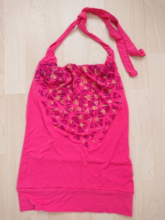Damen Festival Neckholdertop H&M Gr. XS Pink