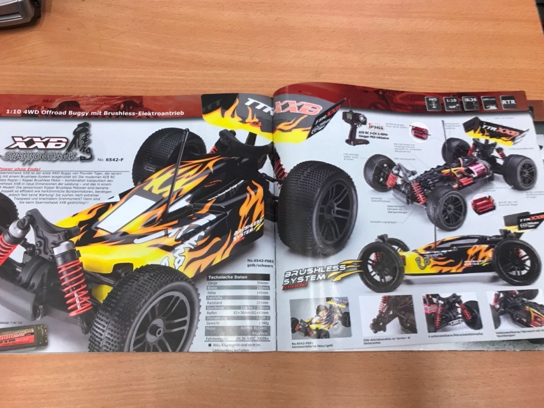 Thunder Tiger Modellismo RC: ThunderTiger Sparrowhawk 1:10 4WD body – Nuovo e nell'imballaggio originale da Buchs ZH venduto da rc-indoorbahn