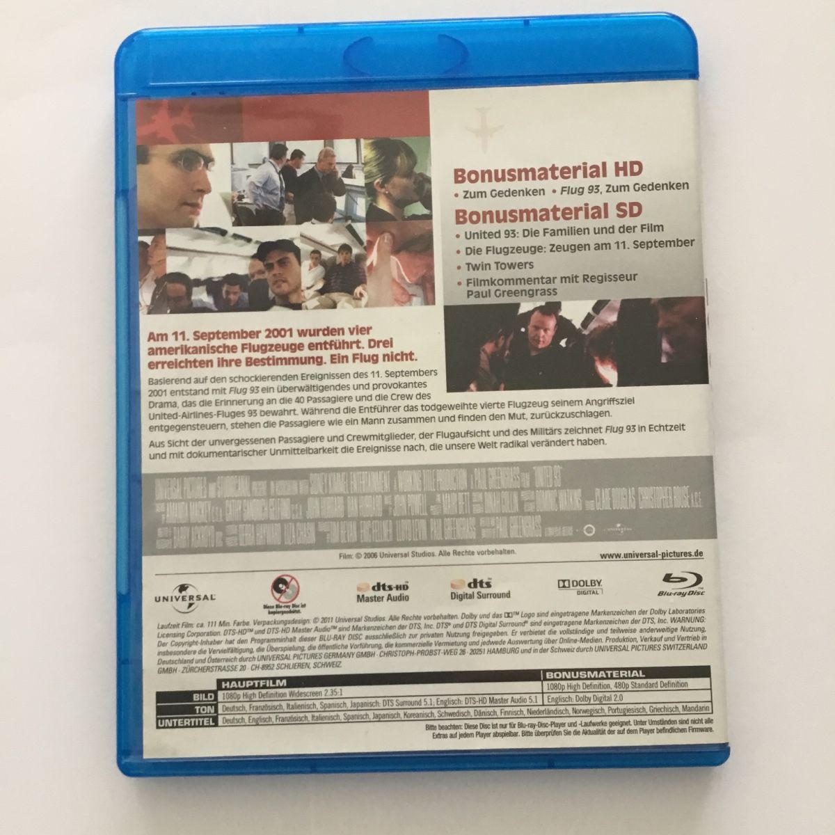 Tutti i DVDs: Flug 93 - Blu Ray - Neu Wertig – Nuovo (secondo la descrizione) da Blauen venduto da berlingo65 1