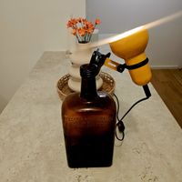 Vintage Klemmlampe Gelb 70er Jahre – Space Age