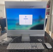 Apple iMac 24" 2021/M1/16GB RAM/2TB/Silber/Zubehör