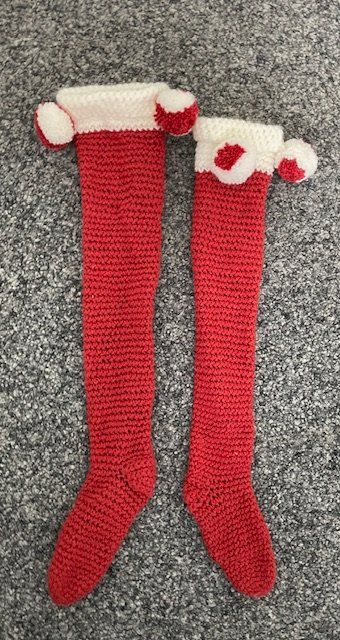 Calze: Overknees Strümpfe Neu Rot – Nuovo e nell'imballaggio originale da Au ZH venduto da Jaggy4