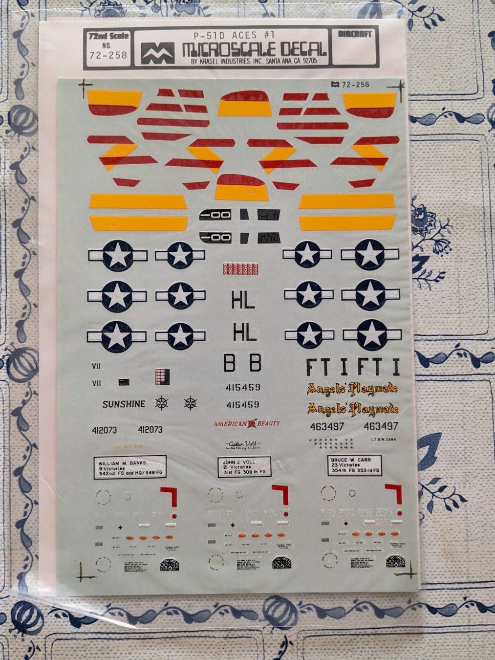 Kit di modellismo & Modellini statici: Microscale Decals P-51D Mustang Aces / Asse # 1 – Usato da Neuenhof venduto da Abakan