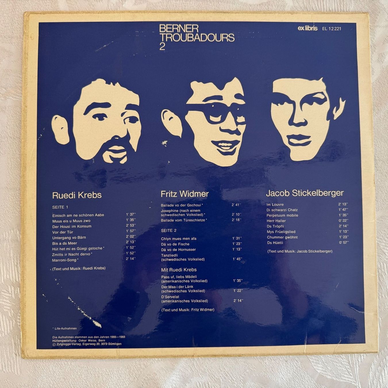 Dischi in vinile: BERNER TROUBADOURS 2 – Usato da Zürich venduto da fehlton 1