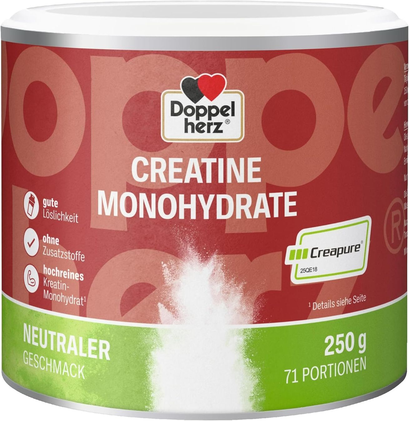 Cibi & Specialità: Doppelherz Creatine Monohydrate Creapure 250g – Nuovo e nell'imballaggio originale da Suhr venduto da SchnapperCH