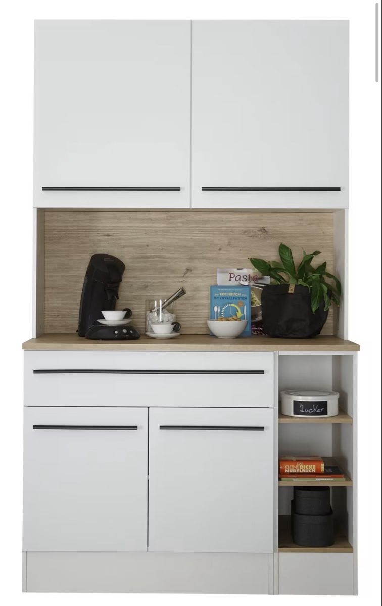 Armadi: Küchenbuffet 120/211/58 cm in Weiss, Eiche Artisan – Nuovo e nell'imballaggio originale da Zürich venduto da leo_lgd2 1
