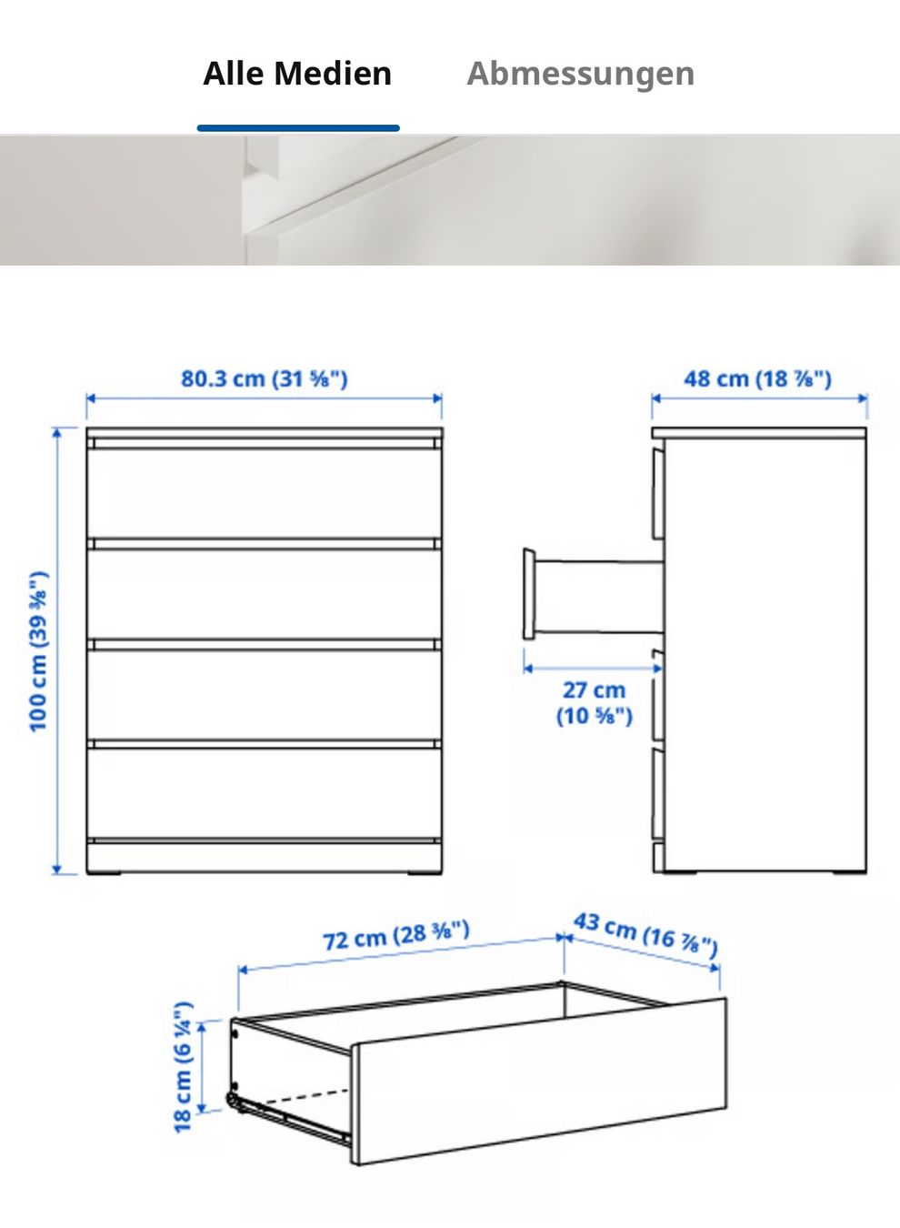 Ikea Kommoden: Malm Kommode – Gebraucht aus Obernau von Giesskanne1 1