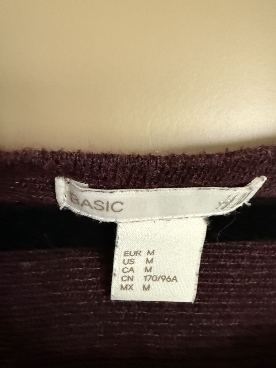 Pullover & Sweatshirts: H&M Basic Oversize Strickpullover Bordeaux/Mauve – Gr. M – Gebraucht aus Bergdietikon von jan_cvr5 1