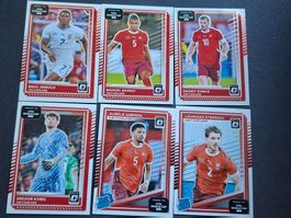Xhaka, Embolo, Kobel 6 CH Karten Optic Donruss 25-26