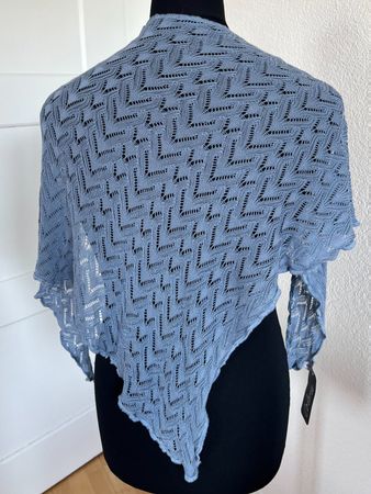 Colora Dreiecktuch, Strickschal, 100% Tencel, Blau, NEU