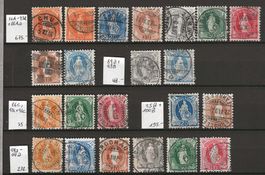 Lot Stehende Helvetia 1905 - 1908 : KP 1190.--